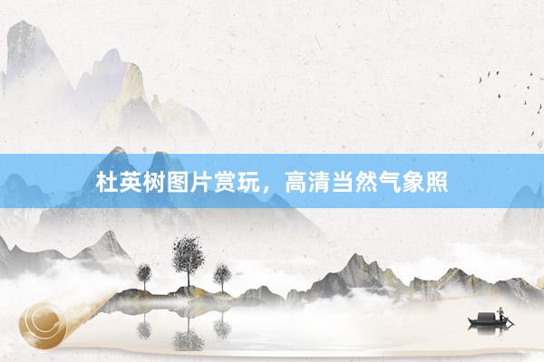 杜英树图片赏玩，高清当然气象照